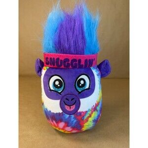 Kipp Brothers Fluffy Stuffy Mohawk Monkey Plush - Psychedelic Tie Dye "Snugglin'